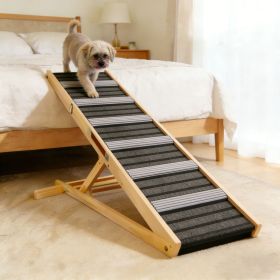 2026 Upgraded Dog Ramp for Couch, Small Dog Ramp for Sofa, 6 Adjustable Height from 14'' to 25", Portable Stable Pet Steps with Non-Slip Pad, Pet Ram