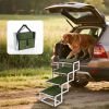 Foldable Dog Ramp for Cars, SUVs, Trucks, Portable Pet Dog Stairs for Large Dogs with Non-Slip Surface & Reinforced Design, Lightweight Yet Sturdy Su