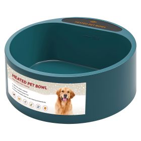 Heated Water Bowl for Dog Cat 74.4OZ Heating Water Dish IP67 Waterproof Thermal Water Bowl Heated Pet Bowl Dog Cat Water Feeder Bowl for Dog Cat Rabb