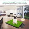 Dog Toilet Indoor Puppy Training Pad, Dog Potty Pet Training Grass Mat, Removable Waste Tray for Easier Clean Up, Artificial Turf, 25"��20"