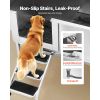 Stainless Steel Dog Washing Station, 62 inch Pet Grooming Tub w/ Stairs, PE Water Filter Board, Faucet & Showerhead & Soap Holder Dog Bathtub for Lar
