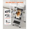 34" Dog Washing Station, Stainless Steel Pet Grooming Tub Bathtub, Professional Dog Wash Sink with Shower, Faucet, Soap Holder, Non-Slip Stairs Easy-