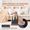 Dog Ramp, Folding Pet Ramp for Bed, Adjustable Dog Ramp for Small, Large, Old Dogs & Cats, Wooden Pet Ramp with 41.3" Long Ramp, Adjustable from 13.7