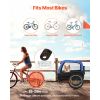 Dog Bike Trailer, Supports up to 66 lbs, Pet Cart Bicycle Carrier for Small & Medium Dogs, Easy Folding Frame with Quick Release Wheel, Universal Bic