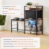 Pet Feeding Station with Storage, Elevated Dog Bowls, Raised Dog Bowl Stand, Dog Food Storage and Feeder Station with Storage Shelves, Pet Toy Storag