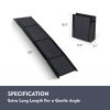65 Inch X 17.2 Inch Folding Dog Car Ramp, Portable Non Slip Pet Ramp Supports Up to 250 LBS for Medium Large Dogs, Suitable for Truck SUV Indoor Outd