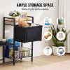 Pet Feeding Station with Storage, Elevated Dog Bowls, Raised Dog Bowl Stand, Dog Food Storage and Feeder Station with Storage Shelves, Pet Toy Storag