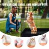 Dog Playpen, 4 Pcs 24 x 36 in Panels Foldable Metal Pet Exercise Pen, Dog Fence Indoor and Outdoor Pen with Door and 600D Oxford Fabric Bottom Pad, f