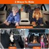Dog Car Seat Cover, Back Seat Extender for Dogs,Dog Hammock for Car Backseat, Non Inflatable Dog seat Cover for Back seat,Hard Bottom Back Seat Prote