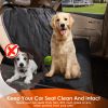Dog Car Seat Cover, Back Seat Extender for Dogs,Dog Hammock for Car Backseat, Non Inflatable Dog seat Cover for Back seat,Hard Bottom Back Seat Prote