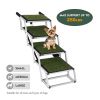 Foldable Dog Ramp for Cars, SUVs, Trucks, Portable Pet Dog Stairs for Large Dogs with Non-Slip Surface & Reinforced Design, Lightweight Yet Sturdy Su