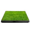 Dog Toilet Indoor Puppy Training Pad, Dog Potty Pet Training Grass Mat, Removable Waste Tray for Easier Clean Up, Artificial Turf, 25"��20"