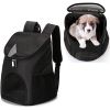 Dog Carrier Backpack Breathable for Small Pets/Cats/Puppies; Pet Carrier Bag with Mesh Ventilation; Safety Features and Cushion Back Support; for Tra