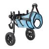 Dog Wheelchair for Back Legs, Adjustable 2 Wheels Pet Wheelchair, Lightweight Dog Cart with Shock-Absorbing Wheels, Mobility Support Wheel Chair for