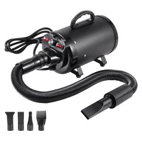 Dog Dryer, 2000W/2.7HP Dog Blow Dryer, Pet Grooming Dryer with Adjustable Speed and Temperature Control, Pet Hair Dryer with 4 Nozzles and Extendable (Defalut: Defalut)