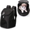 Dog Carrier Backpack Breathable for Small Pets/Cats/Puppies; Pet Carrier Bag with Mesh Ventilation; Safety Features and Cushion Back Support; for Tra