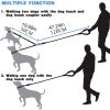 Dual Dog Leash; Tangle Free With Reflective Stitching; 2 Dog Leashes With Heavy Duty Metal Clip