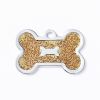 Metal Pet ID Tags With Pink Bone Shape For Dogs & Cats